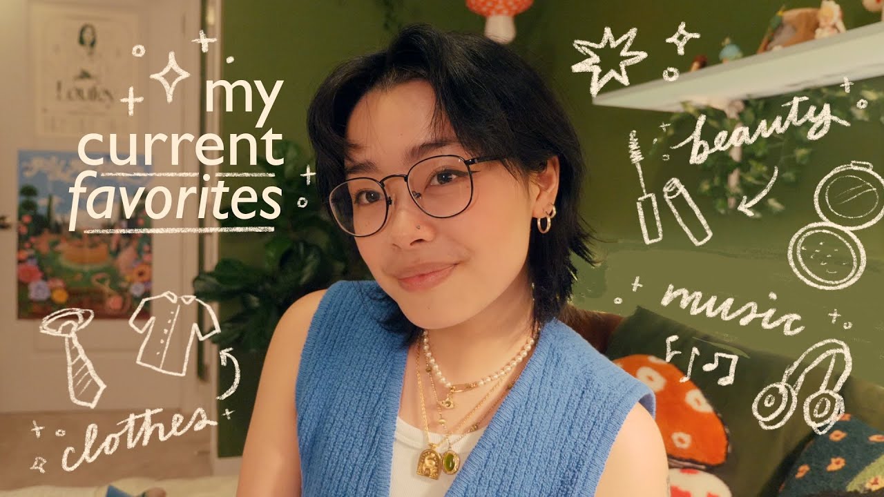 YouTube post by @withlovelinh for Amnesty Italia. Caption reads: my current favorites // clothing, makeup,....