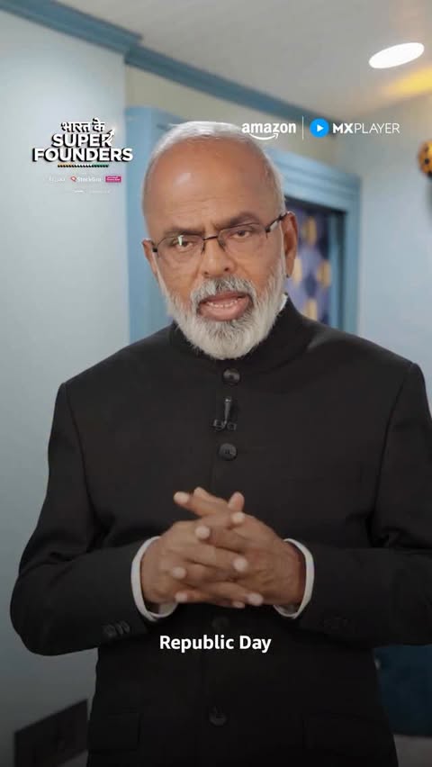 Instagram post by @bharatkesuperfounders for MX Player. Caption reads: [...] every Fri-Sat at 12PM, only on Amazon MX....