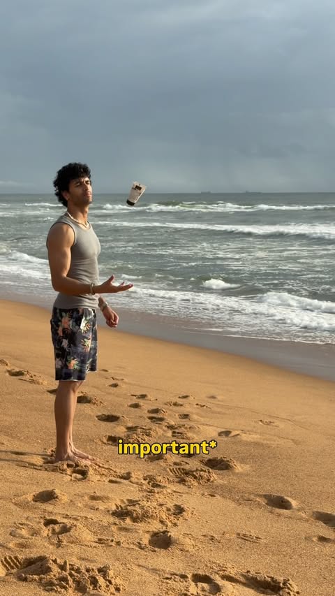Instagram post by @jashwanth_bopanna for Garnier Men Indonesia. Caption reads: #AD Now you know my travel hack—Garnier Men Acno....