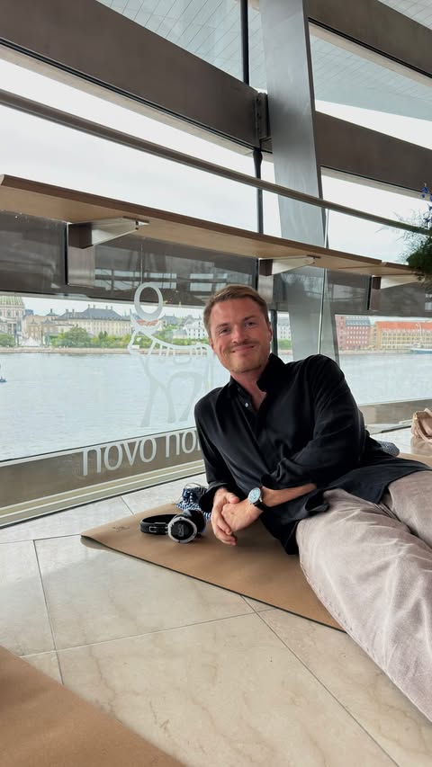 Instagram post by @cvlager for Novo Nordisk. Caption reads: [...] Weight event in Copenhagen, hosted by....