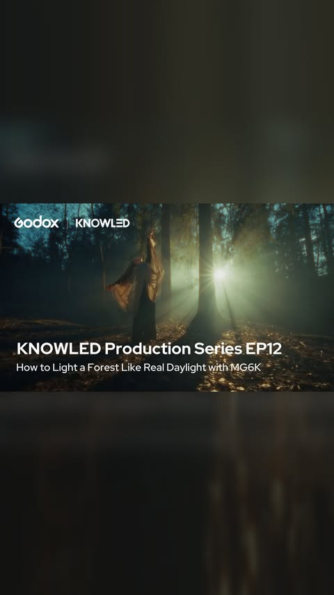 Instagram post by @knowled_global for Godox. Caption reads: [...] is live now — check the link in bio! #godox....