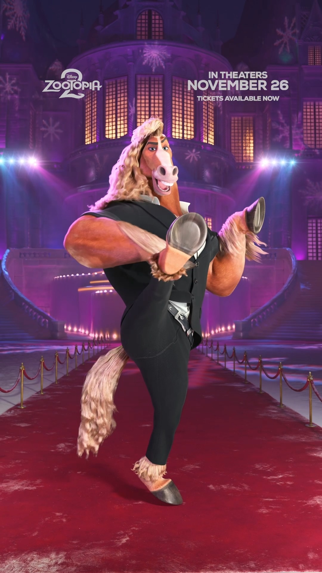 Instagram post by @paddywarbucks for Disney Animation. Caption reads: SPOTTED: Mayor Winddancer stuns at the Zootennial....