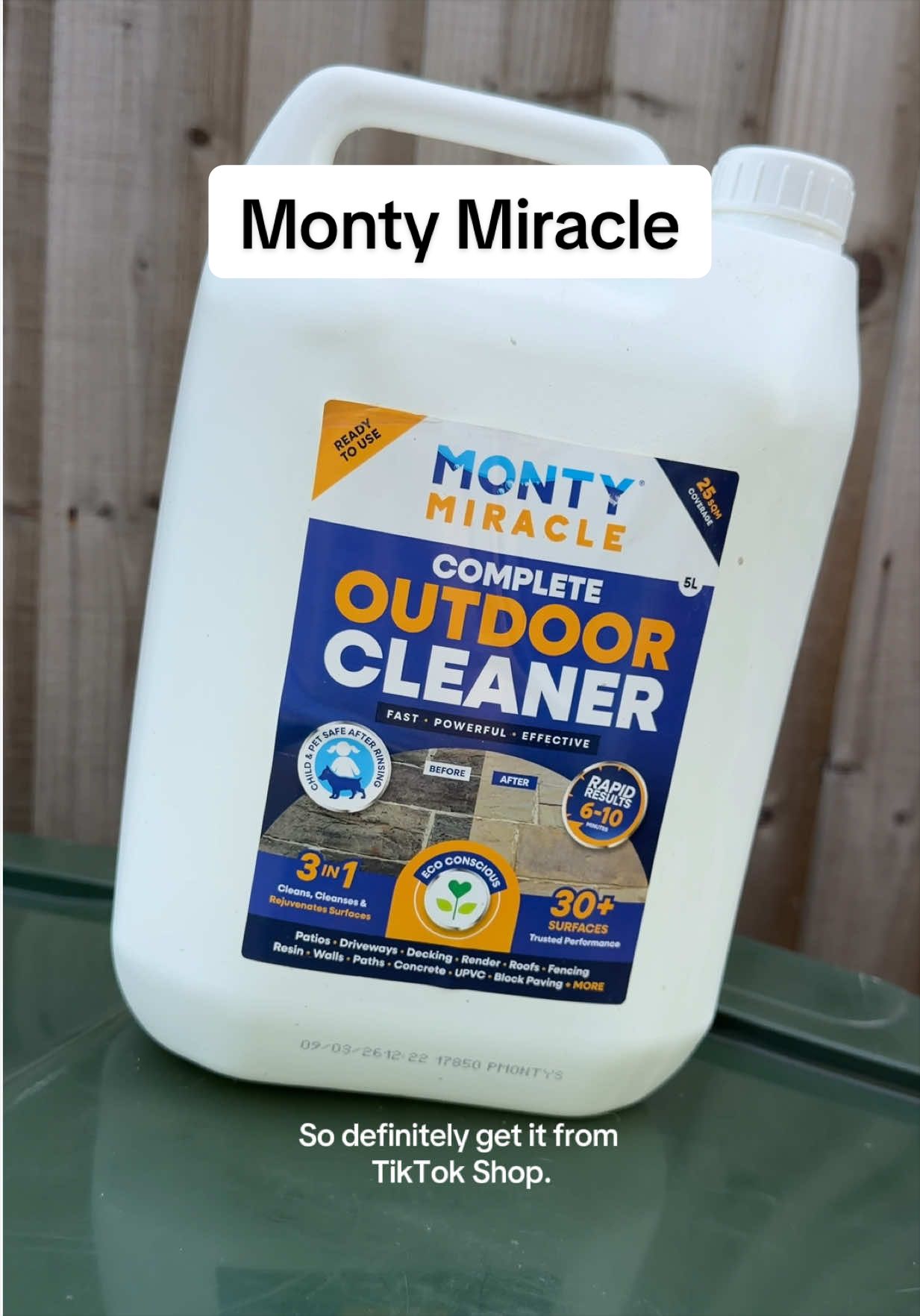 TikTok post by @ashhirstxx for Monty Miracle. Caption reads: just a bit of water & @Monty Miracle for a new....