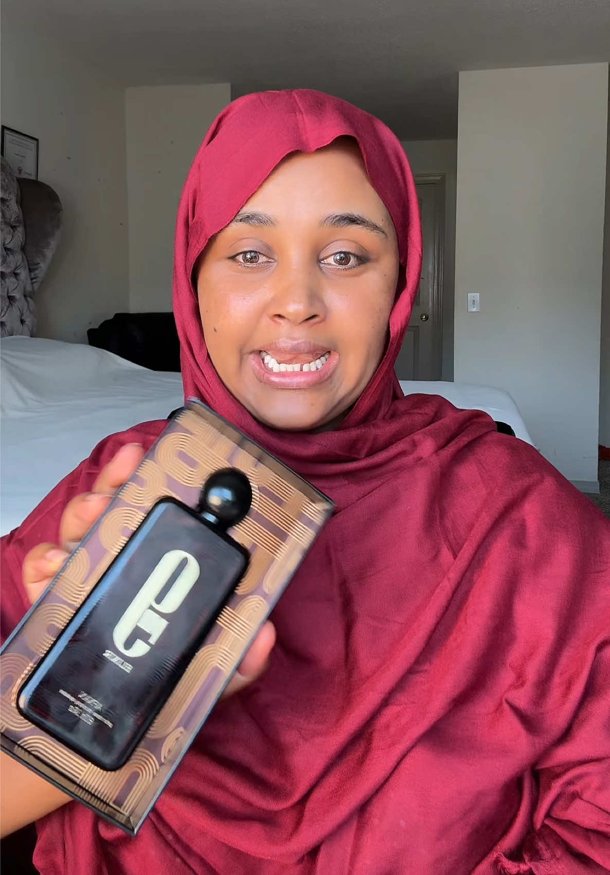 TikTok post by @faisaverse2 for Afnan Perfumes. Caption reads: @Afnan Perfumes USA #9pmafnan #afnan9pm #fregrance....