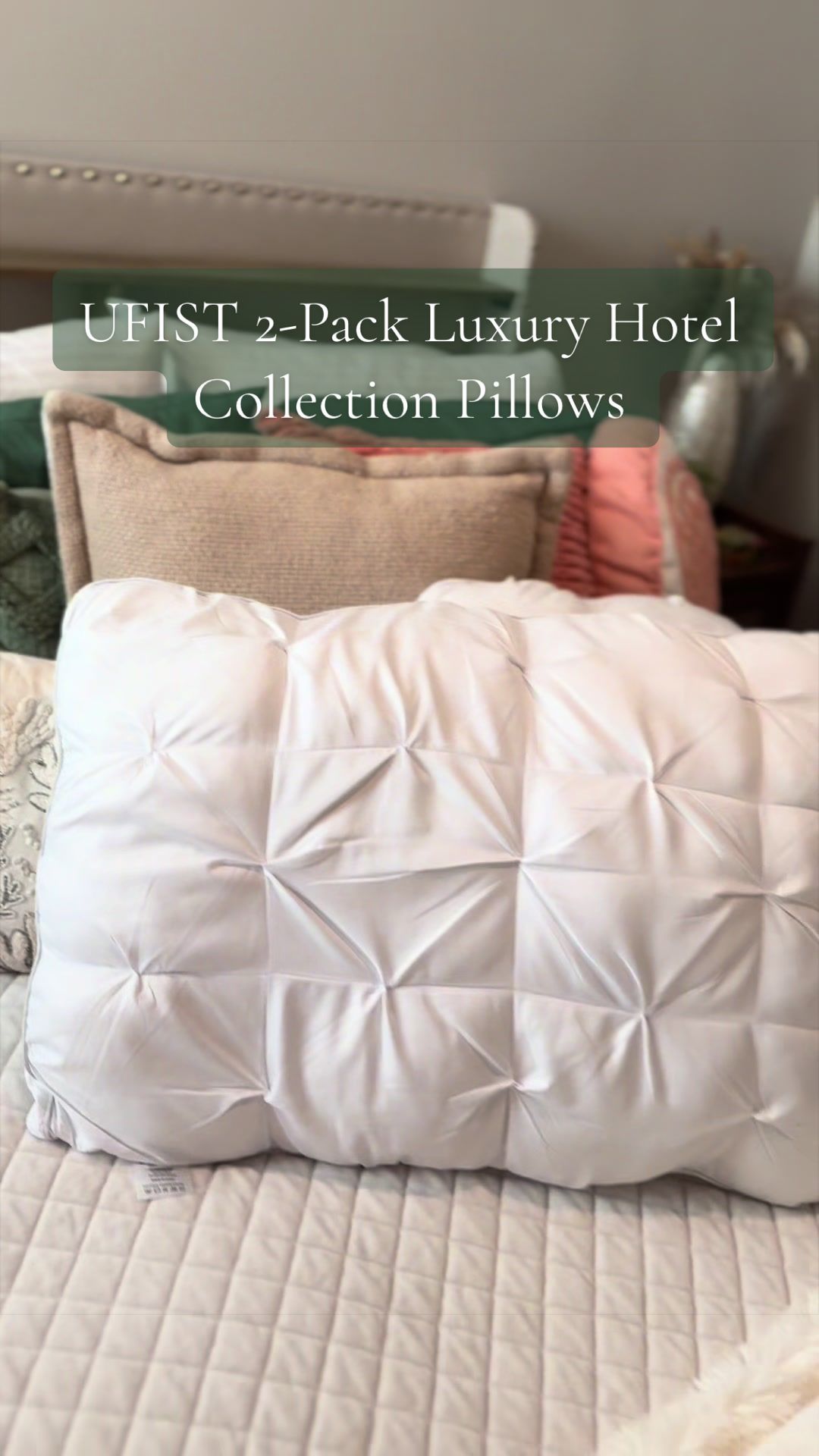 TikTok post by @mandylewis87 for Ufist-sweet dream. Caption reads: [...] many pillows do you have your bed....