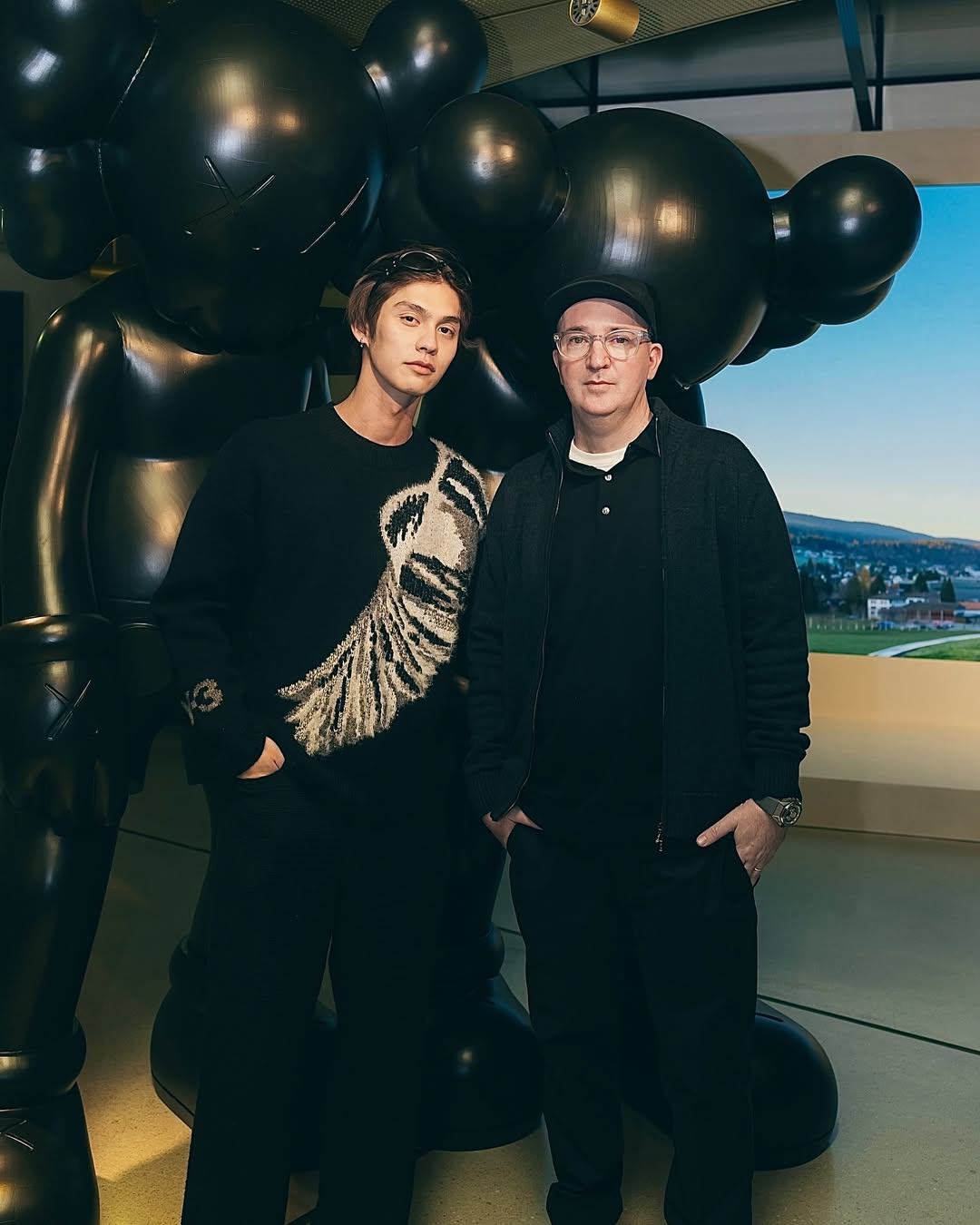 Instagram post by @bbrightvc for Audemars Piguet. Caption reads: Thrilled to have experienced ‘KAWS: HOLIDAY LE....