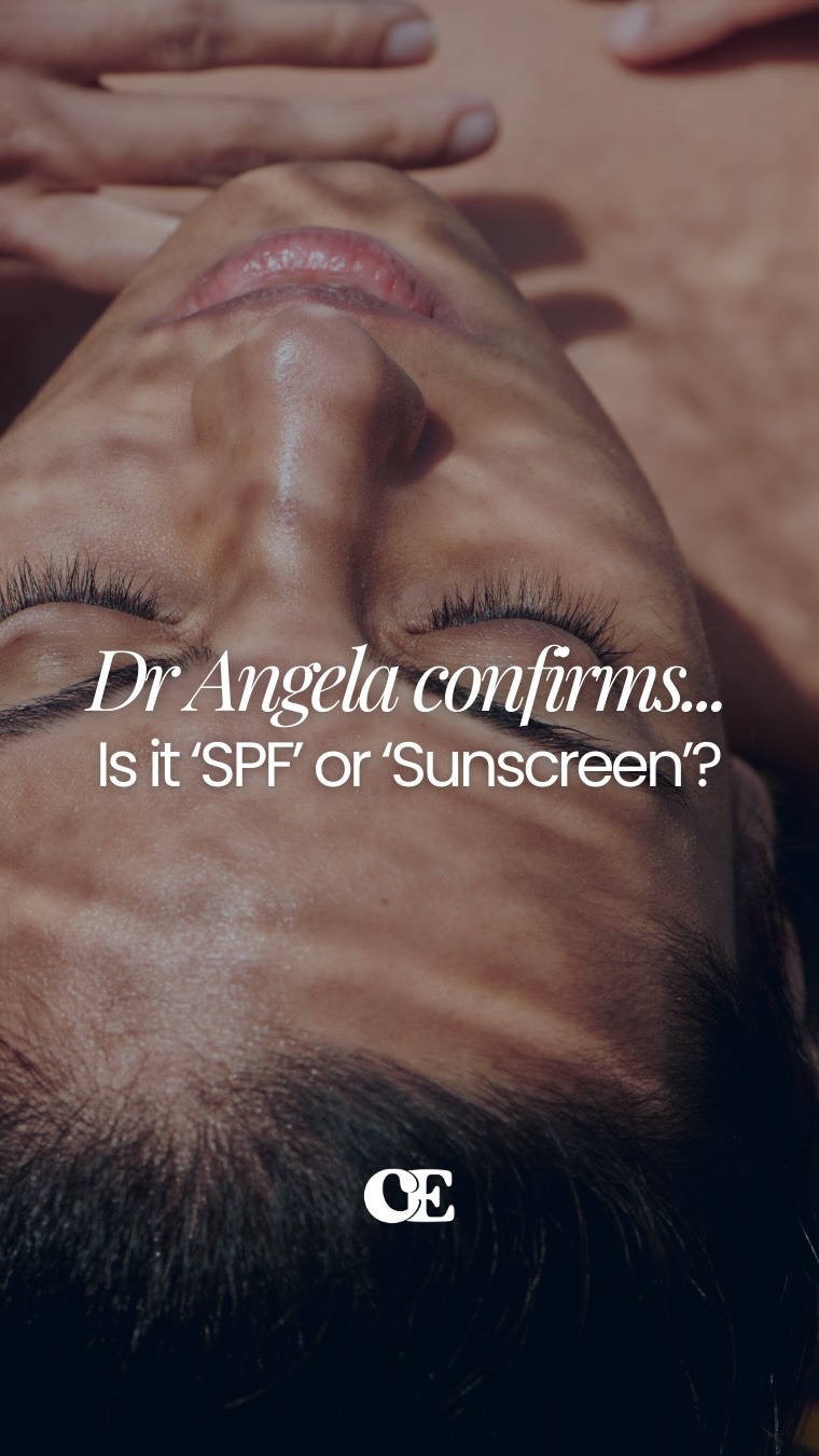 Instagram post by @drangelatewari for Uriage. Caption reads: So… which one do you normally say? SPF? Or....