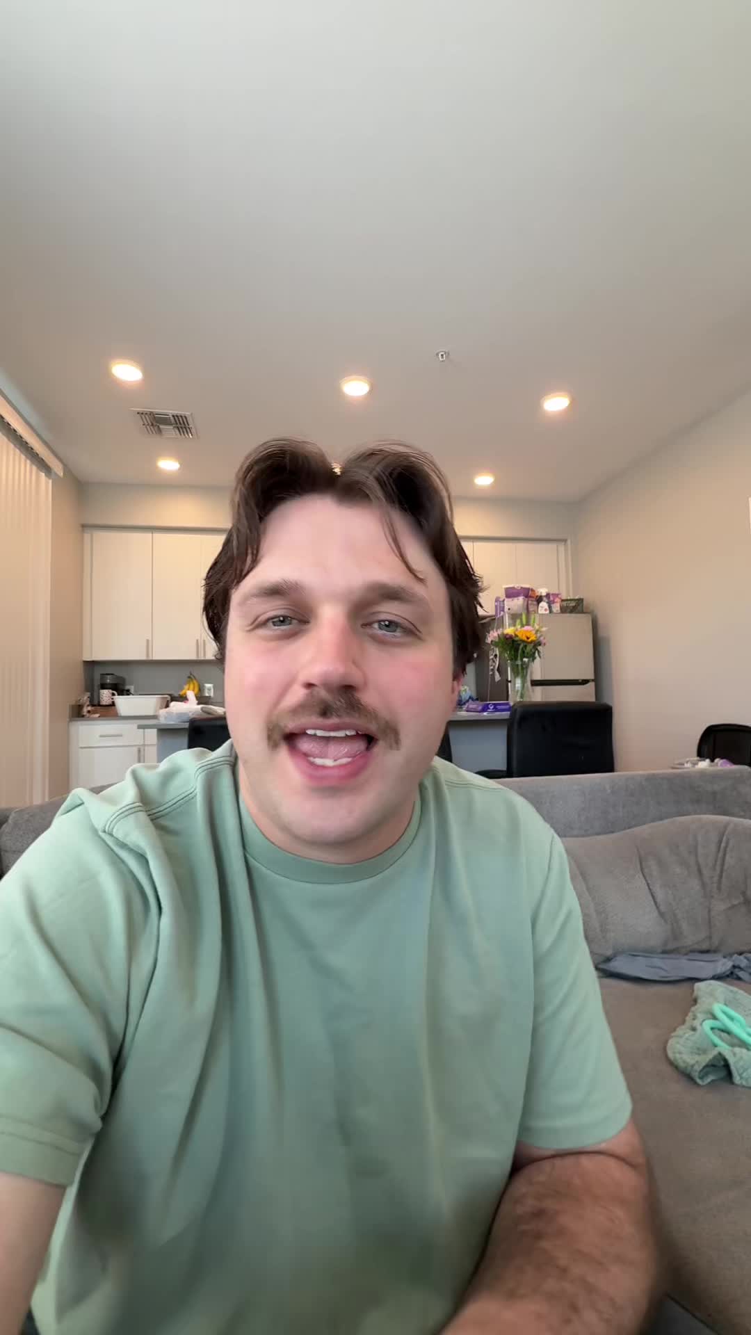TikTok post by @_austin_wallace_ for GoWish. Caption reads: Can’t wait to get new pans 😌@GoWish #Ad.