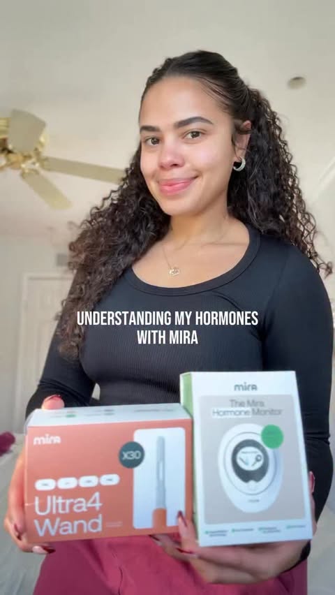 Instagram post by @walessa_m for Mira Fertility. Caption reads: My symptoms aren’t random, and neither are yours.....