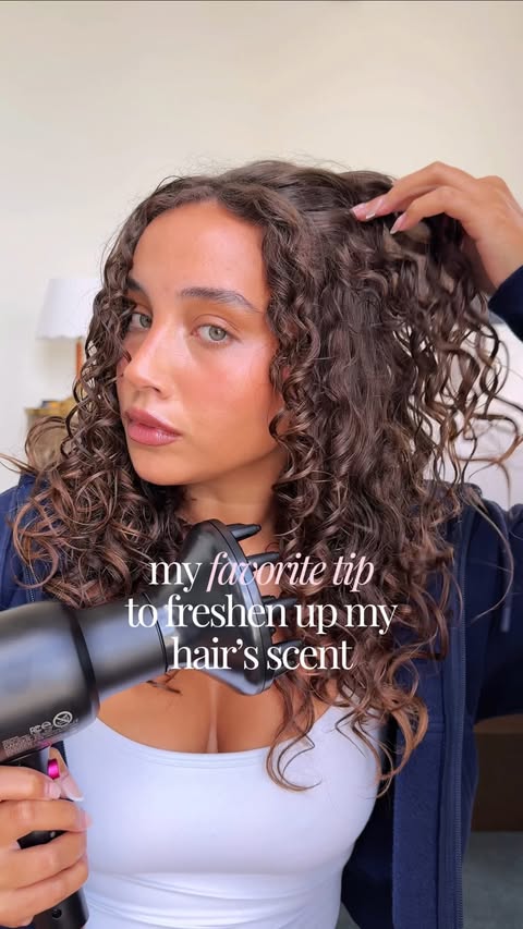 Instagram post by @tondreannaesquilin for MONDAY Haircare. Caption reads: [...] fresher scent and the new @mondayhaircare....