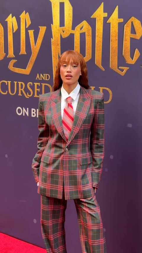 Instagram post by @babynezza for Vivienne Westwood. Caption reads: no words still crying @cursedchildus a dream come....