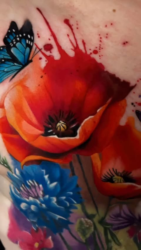 Instagram post by @sderenato.tattooartist for EZ Tattoo Supply. Caption reads: It’s not just a tattoo. It’s an act of strength,....