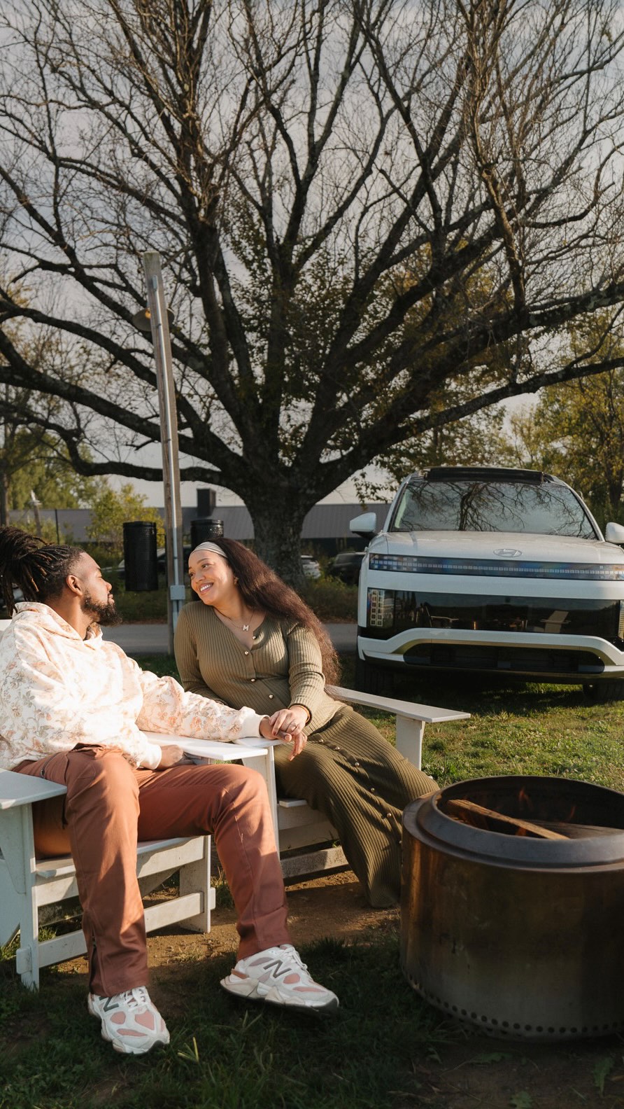 Instagram post by @diamoniquevalentine_ for Hyundai USA. Caption reads: Just a few weeks out from becoming a family of....