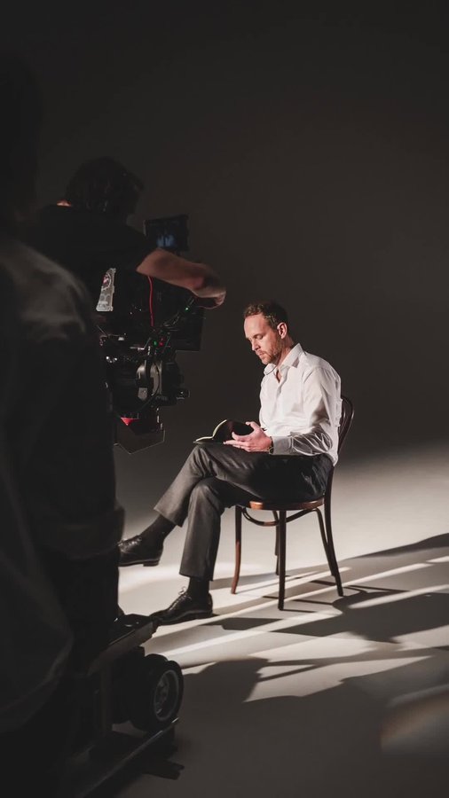 Instagram post by @bjornfrantzen for Eton Shirts. Caption reads: Advertisement @etonshirts | Behind the scenes of....