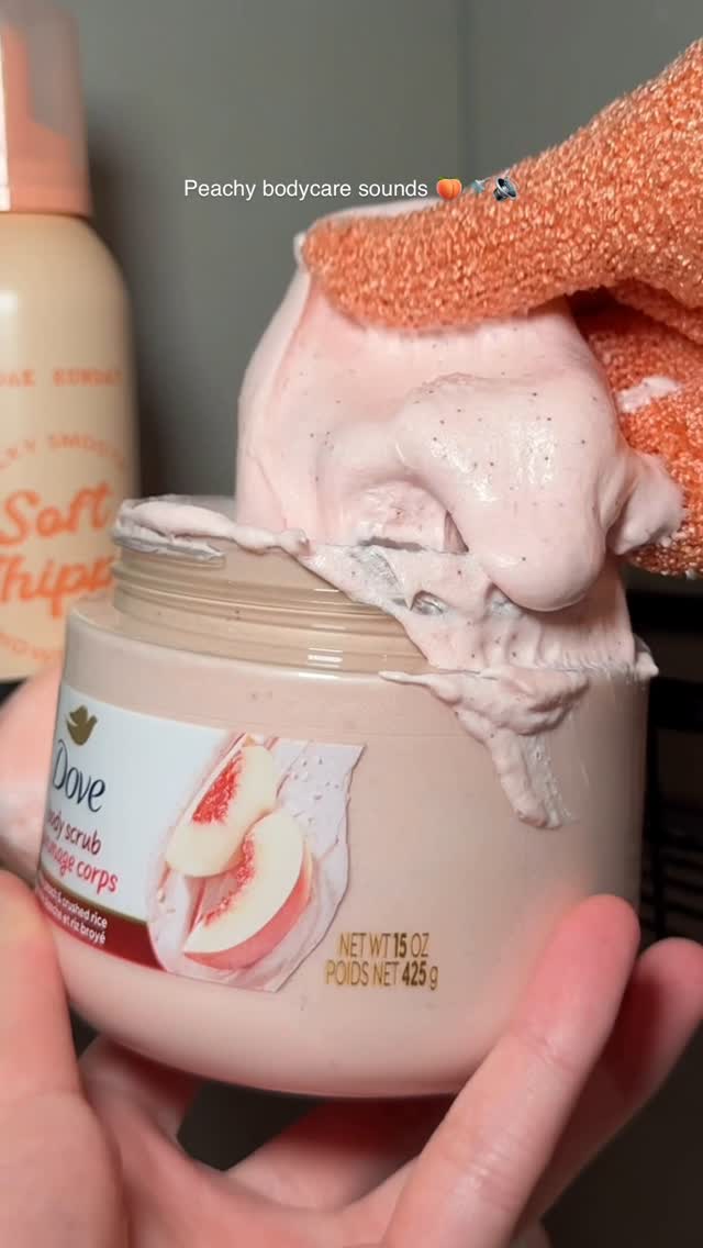Instagram post by @youglowgrrl for mallowsbeauty. Caption reads: Peachy bodycare sounds 🍑🚿🔊

Products....