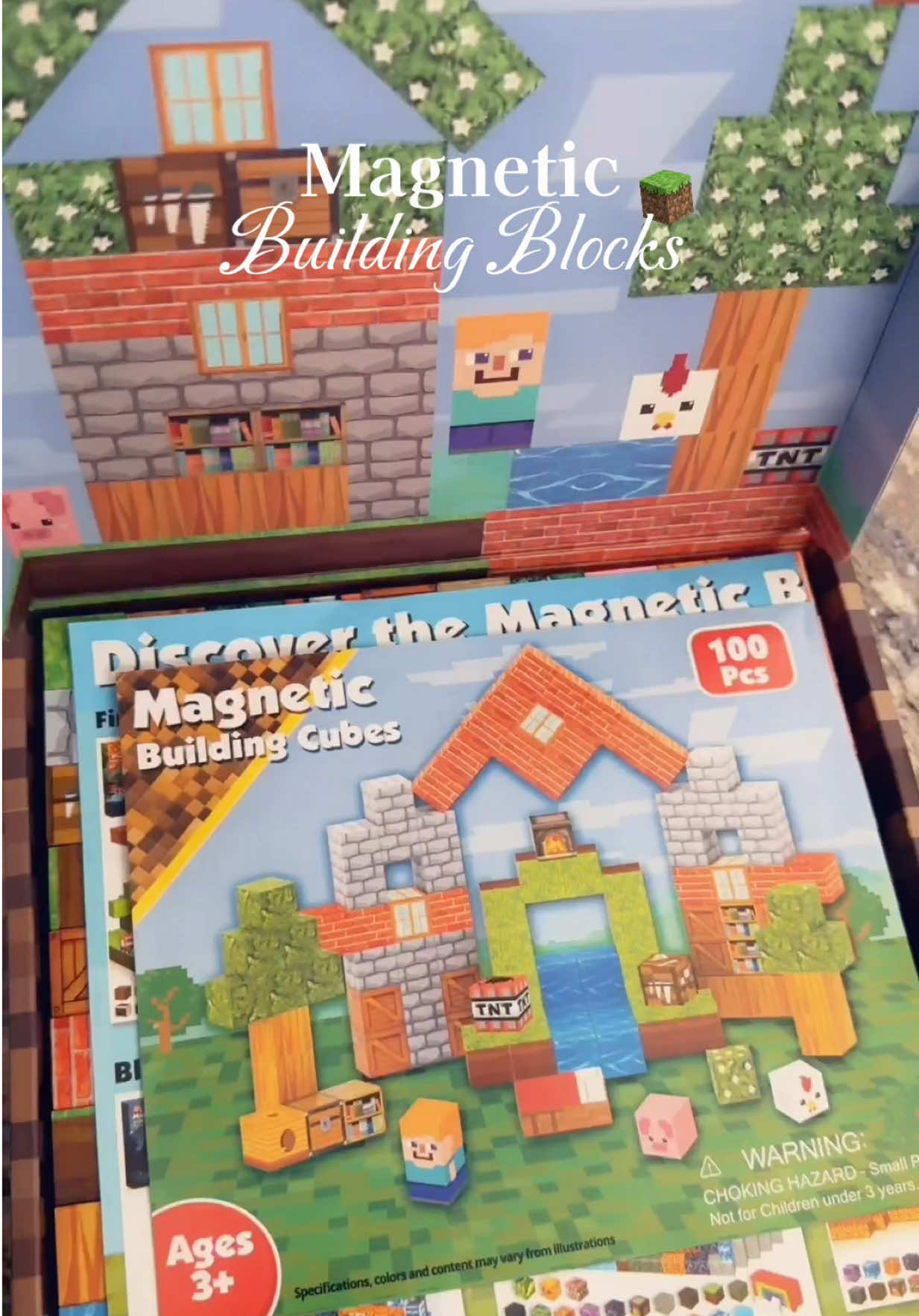 TikTok post by @stefani_laraa for Magnetopia. Caption reads: [...] #magneticbuildingblocks #toys #blocks....