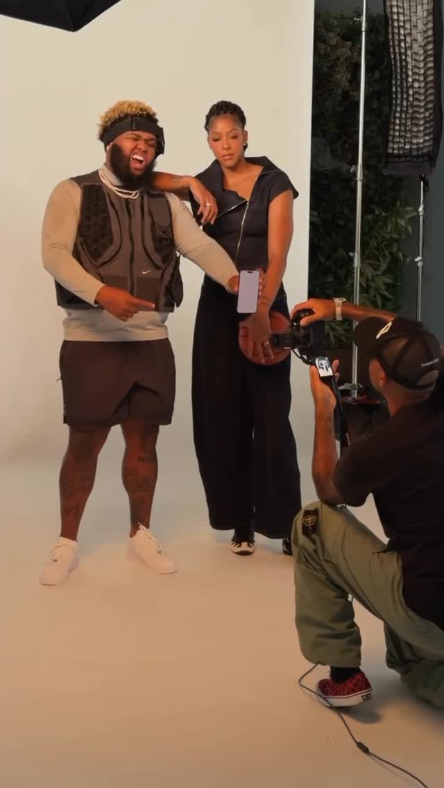 Instagram post by @candaceparker for PrizePicks. Caption reads: Game recognize game @druski.