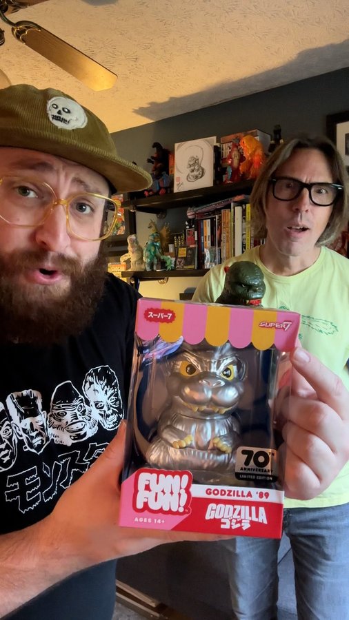 Instagram post by @bstarrcinema for Super7. Caption reads: The newest toy line from @super7 has me checking....