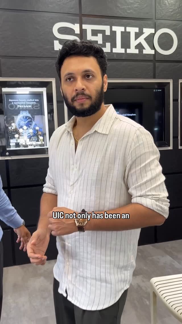 Instagram post by @deeplifefitness for Seiko Watches. Caption reads: Gifting @urindianconsumer a @seikowatchofficial .....