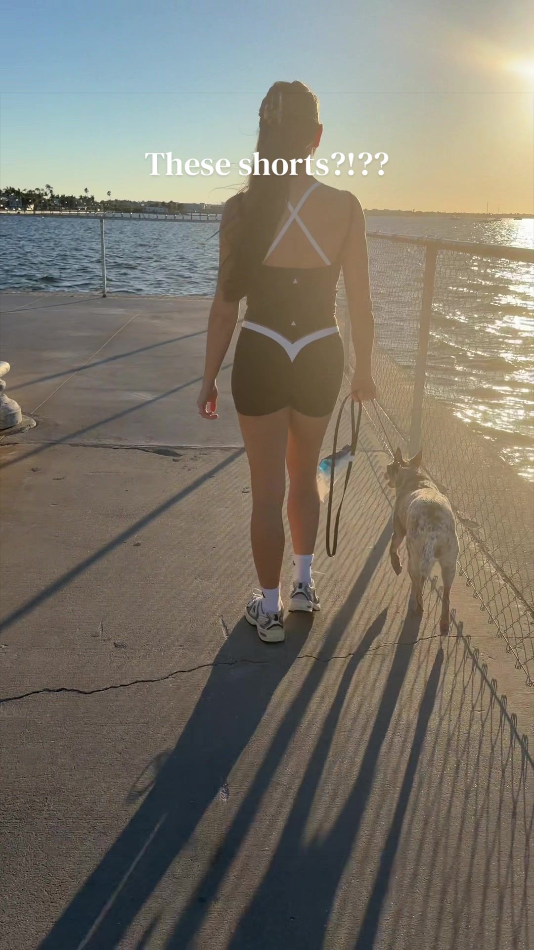 TikTok post by @betterbycourtney for shopvitality. Caption reads: [...] about workout clothes and these....