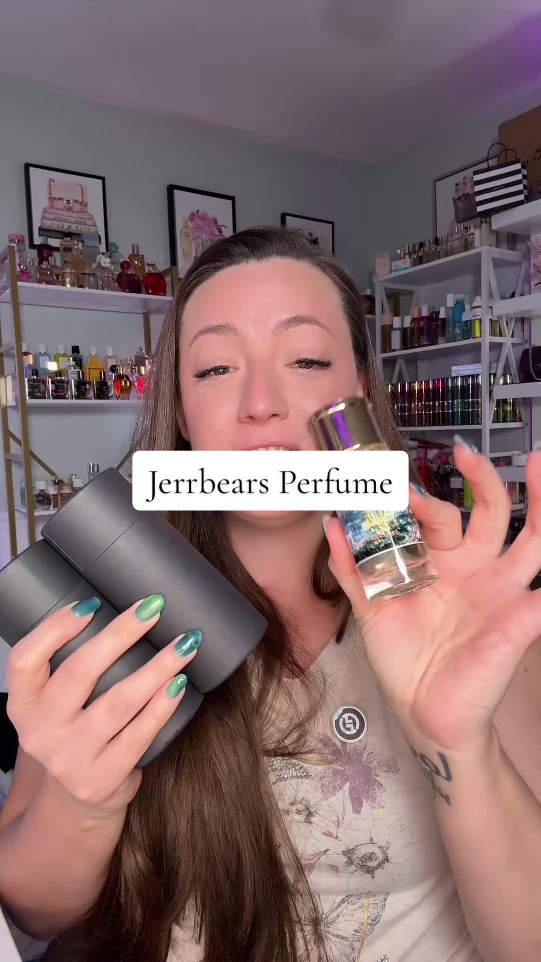 TikTok post by @cjsmellsgood for JerrBears Company. Caption reads: YAY THEY FINALLY DID IT @jerrbearscompany made....