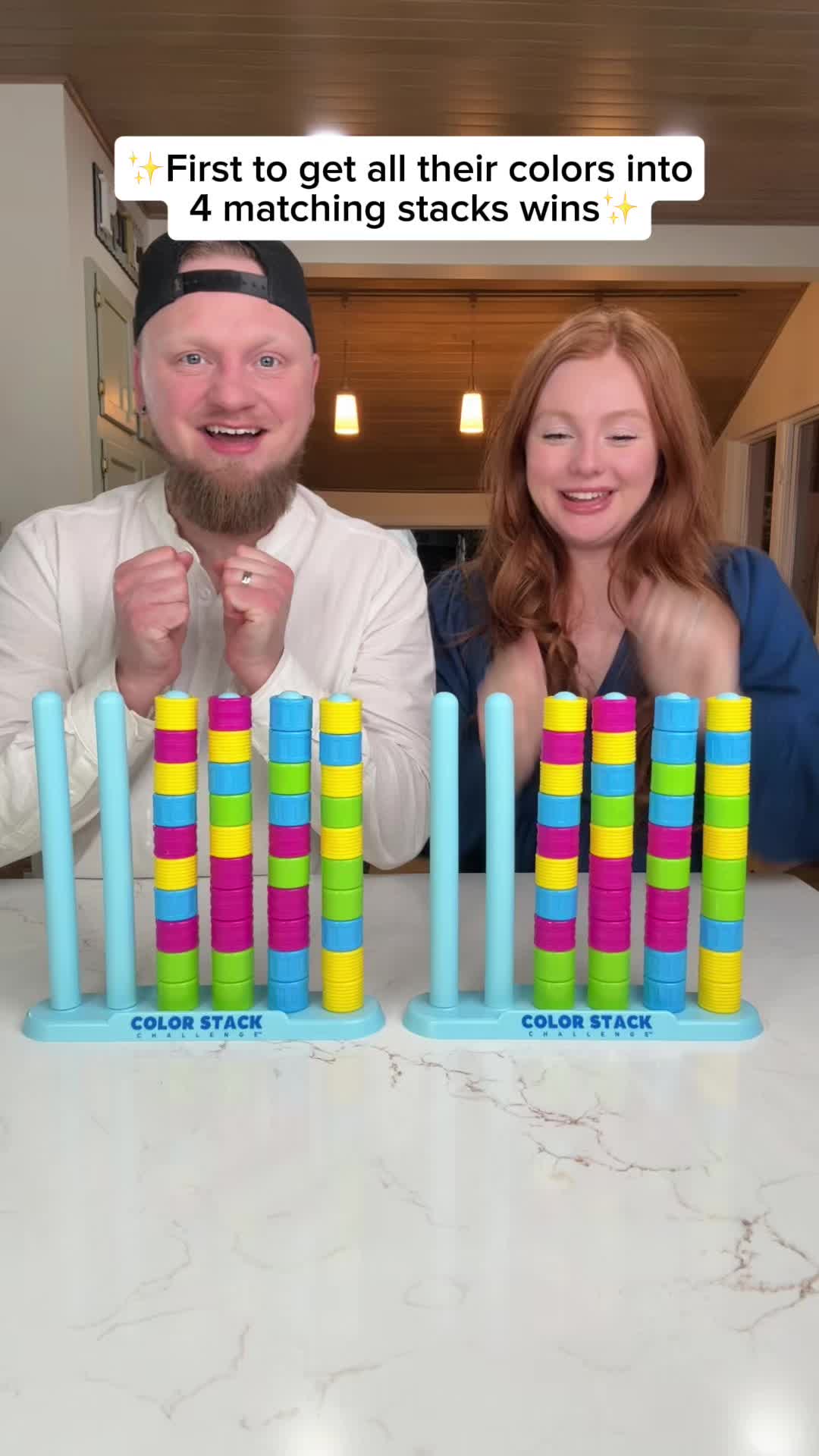 TikTok post by @hannahandregal for What Do You Meme. Caption reads: WAIT FOR THE END 🤣 This game is SO intense 😂....