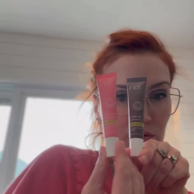 Instagram post by @lucindarogerskoza for Freskincare. Caption reads: @freskincare is giving us 3 shades of summer with....