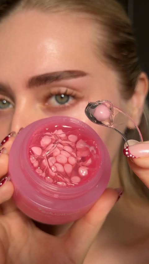 Instagram post by @lenkalul for Mary&May. Caption reads: ad. PDRN skin prep 🍣🫧🤍 all products mentioned....