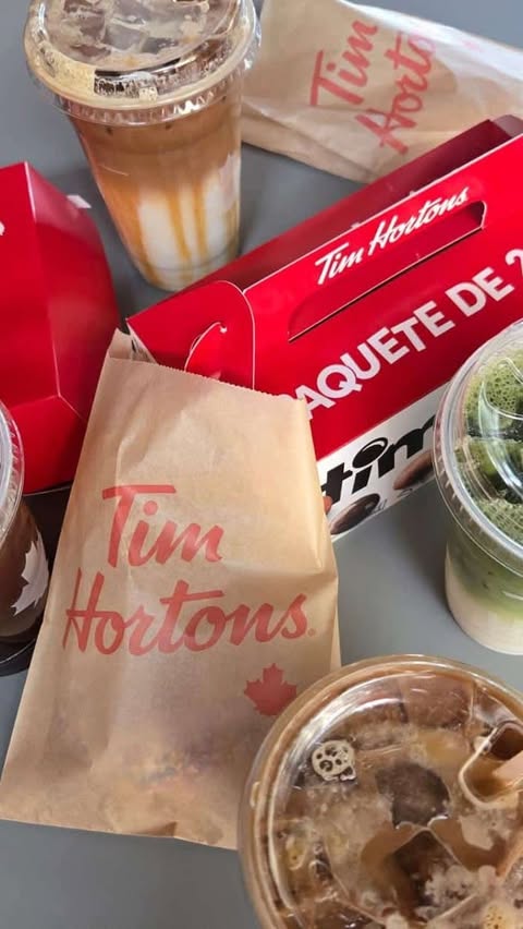 Instagram post by @kaylee.baker for Tim Hortons. Caption reads: #TimHortonsPartner Tim Hortons San Antonio grand....