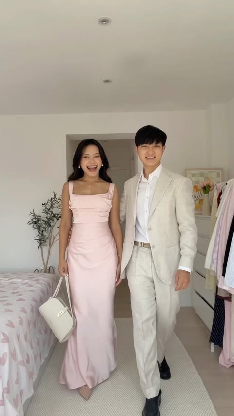 Instagram post by @helen_thuuu for JardinVue. Caption reads: [...] guest season ✨💌💐 AD. dress from....