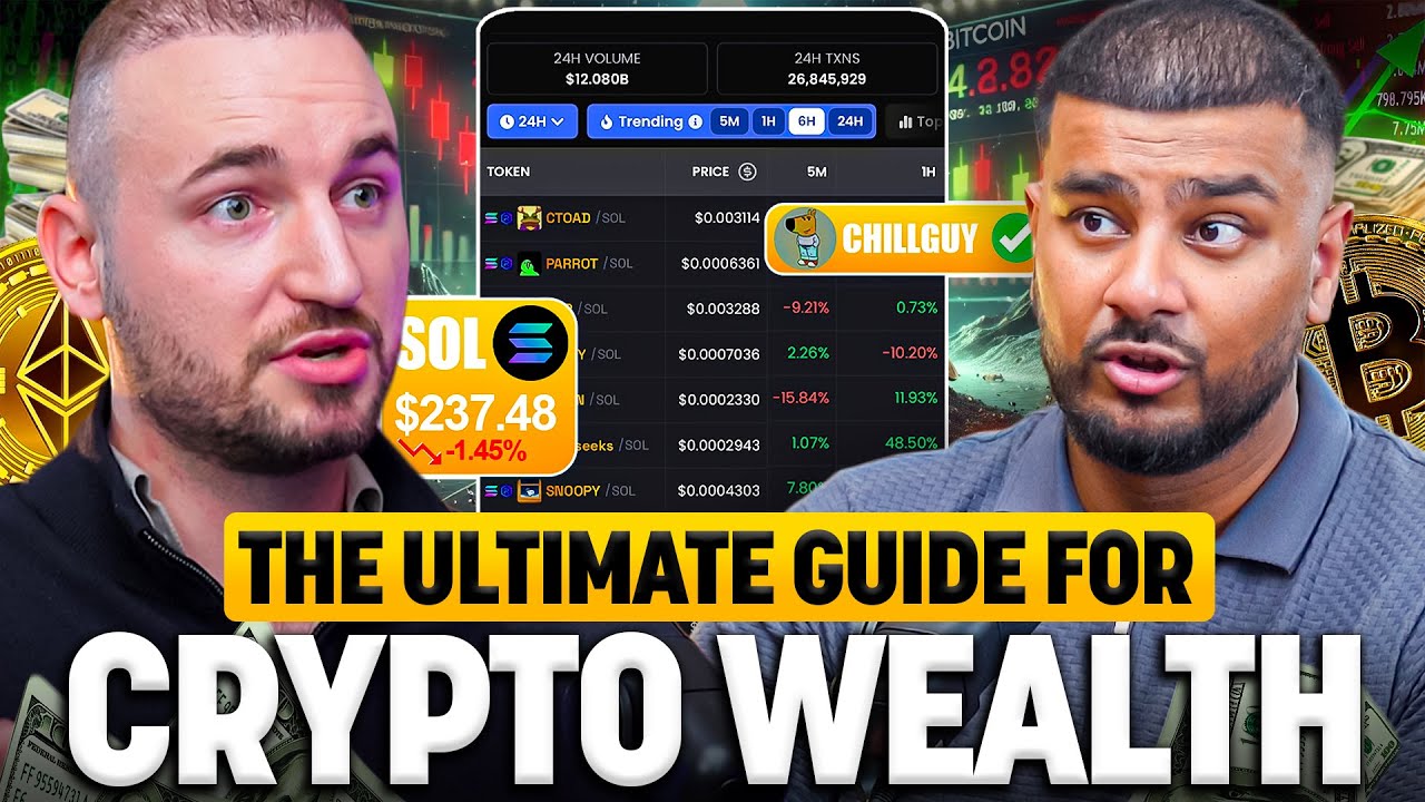 YouTube post by @ceocast for Sunna Supplements. Caption reads: CRYPTO: EVERYTHING YOU NEED TO KNOW TO GET RICH....