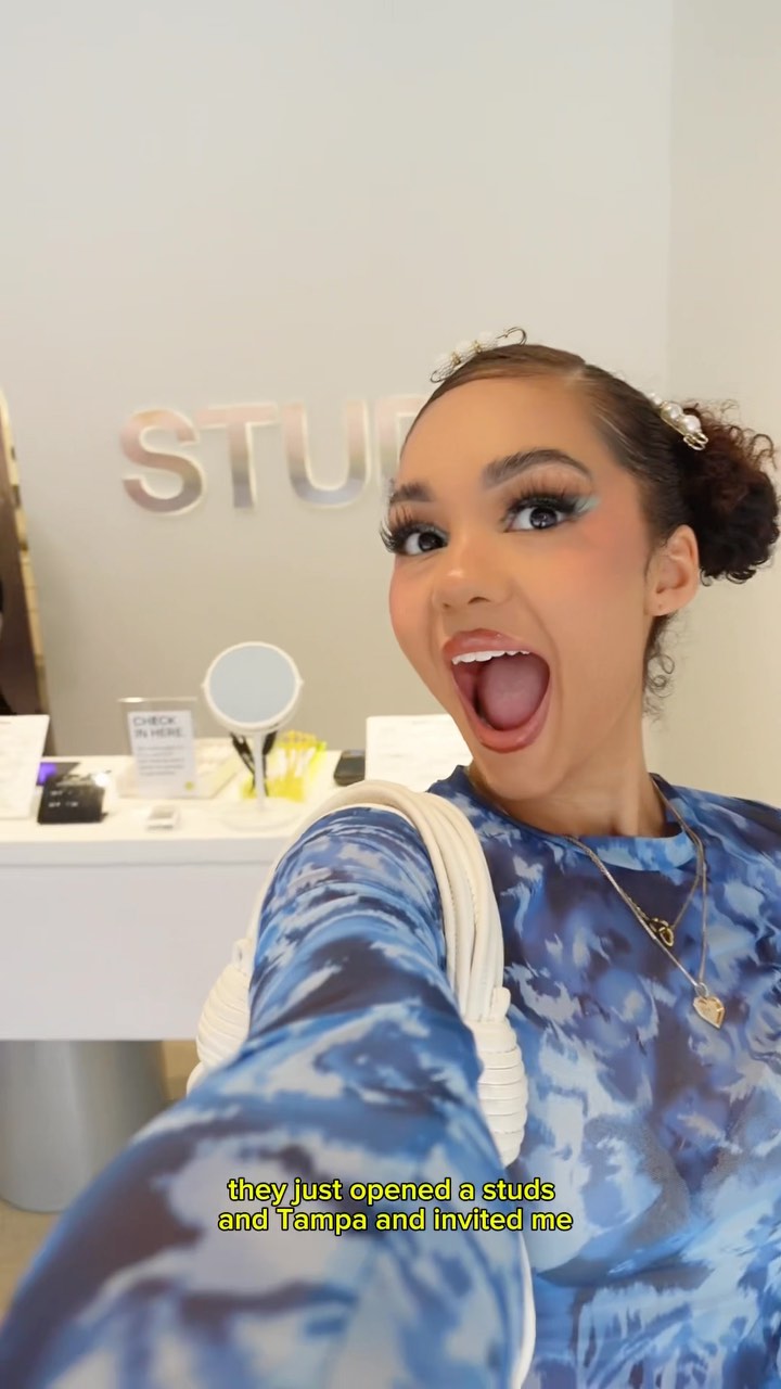 Instagram post by @beyonkasmalls for Studs. Caption reads: Girl, just do it get the piercing 😭✨
I’m not....