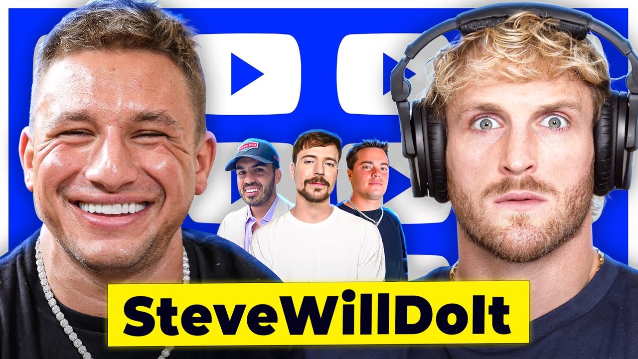YouTube post by @Impaulsive for WWE. Caption reads: SteveWillDoIt Addresses NELK Boys Drama, CRASHES....