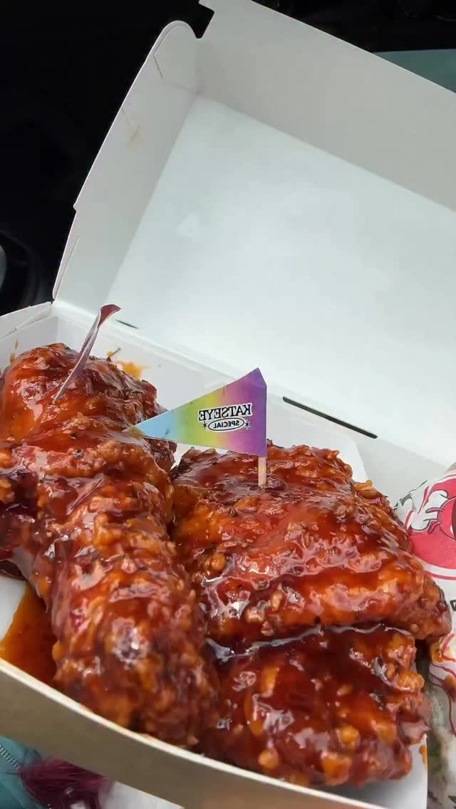 Instagram post by @iamabiarchila for Jollibee US. Caption reads: KATSEYE Special Korean BBQ from @jollibeeus is my....