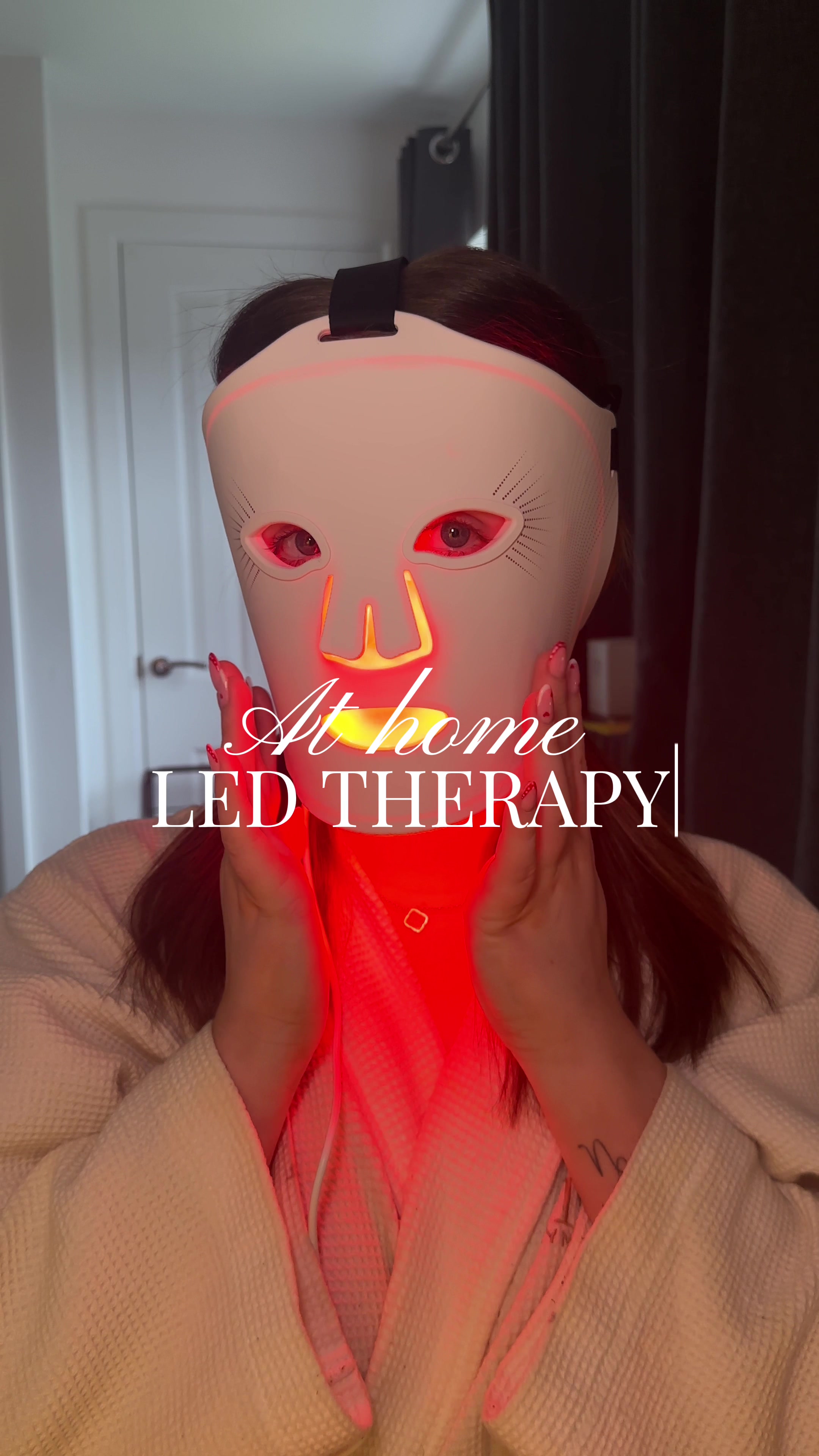 TikTok post by @aliciawhatmorex for Umitec. Caption reads: [...] key when it comes to LED light therapy....