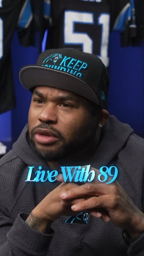 Instagram post by @stevesmithsr89 for Verizon. Caption reads: Live w/ 89…Presented by @verizon @panthers . Drop....