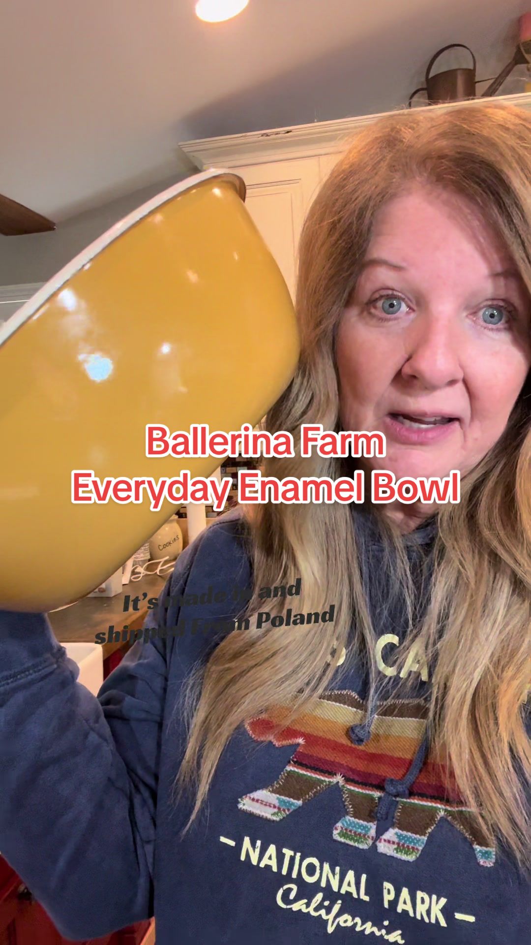 TikTok post by @worrylessandlivebig for Ballerina Farm. Caption reads: This is THE BEST enamel, everyday, heirloom and....