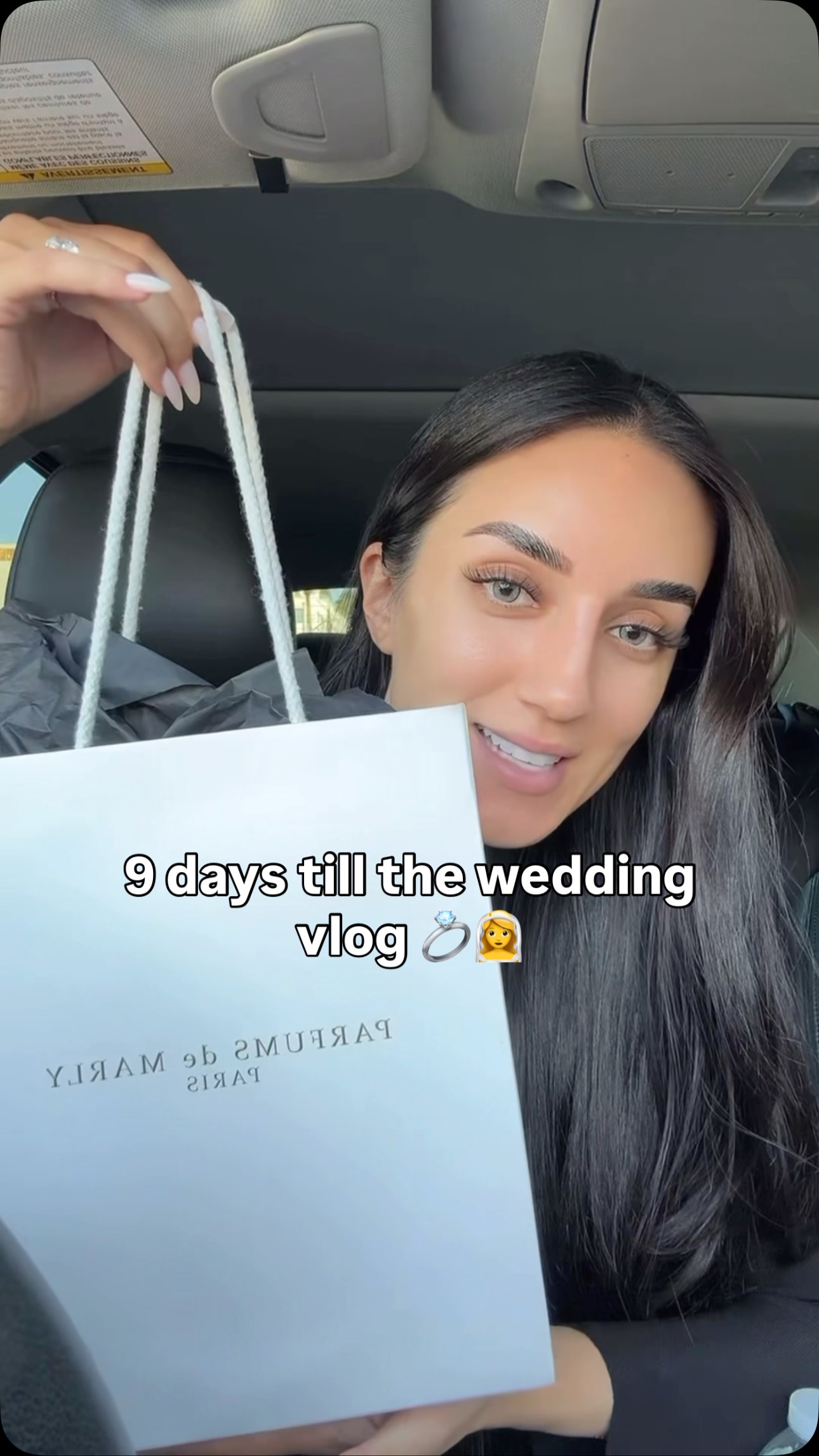 Instagram post by @youngcouture_ for PARFUMS de MARLY. Caption reads: [...] #bridetobe #2025bride #ParfumsdeMarly....