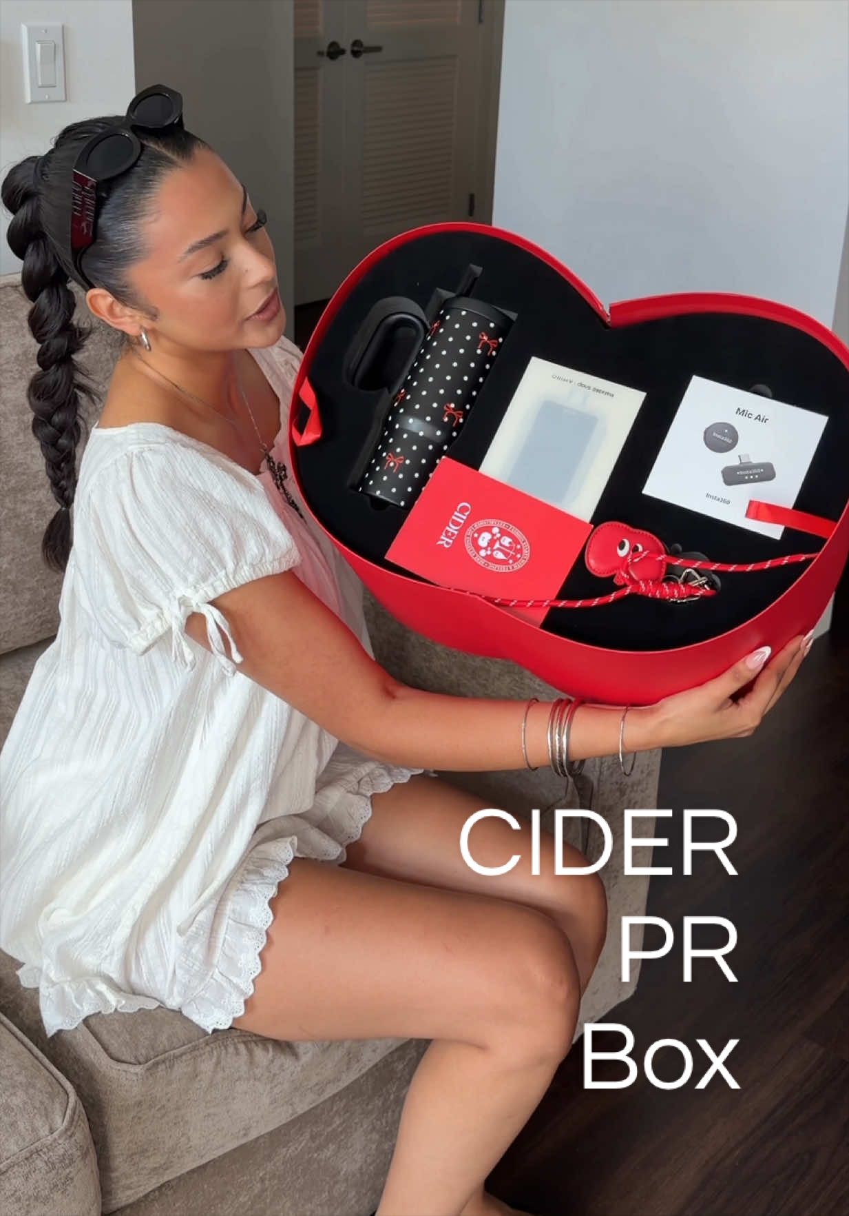 TikTok post by @clara3guzman for Cider USA. Caption reads: @Cider USA Grand opening at @valley fair, can’t....