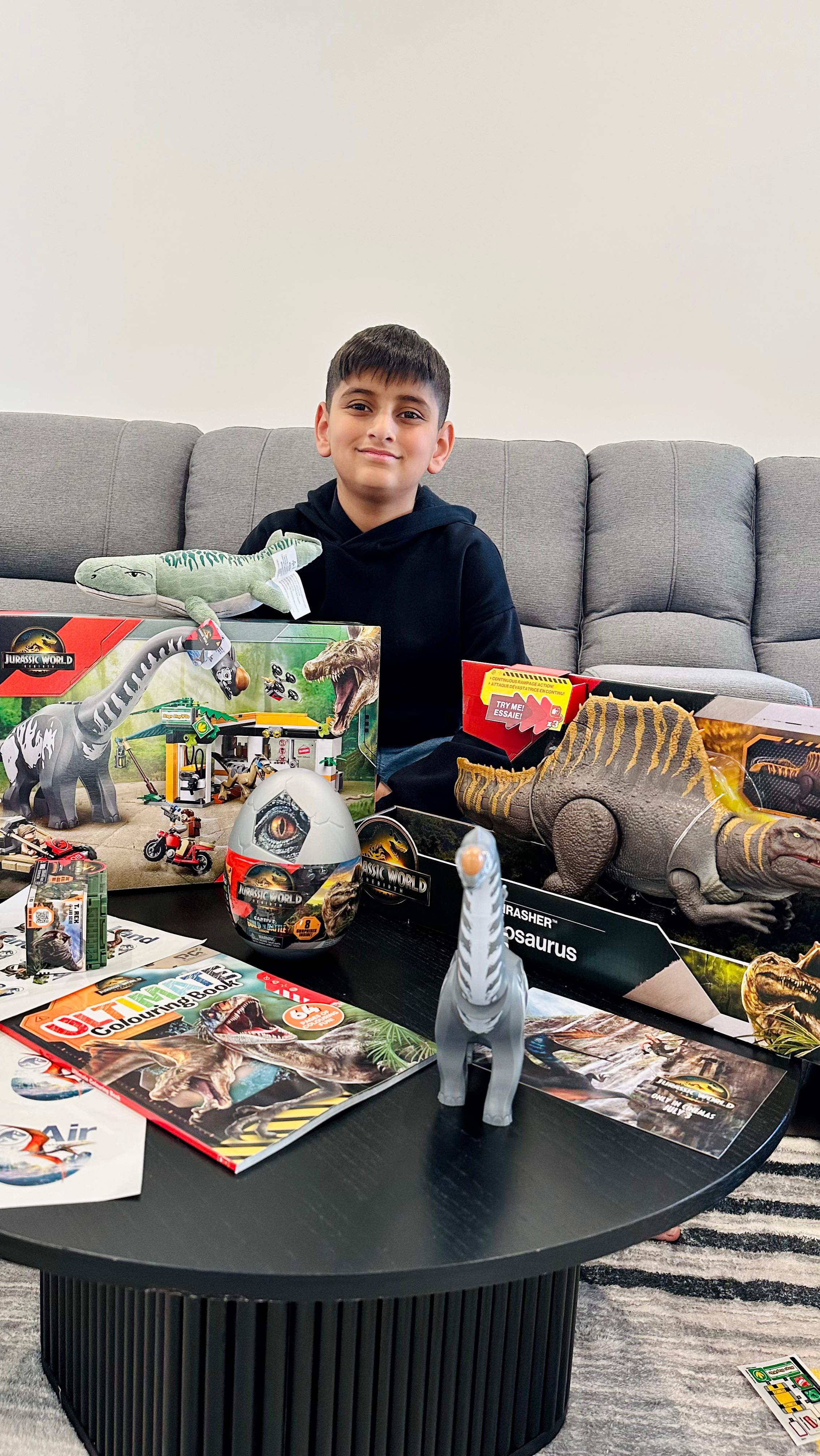 Instagram post by @ayanaandsiblingz for Jurassic World. Caption reads: [...] one mission, one epic adventure 🌎🦖....