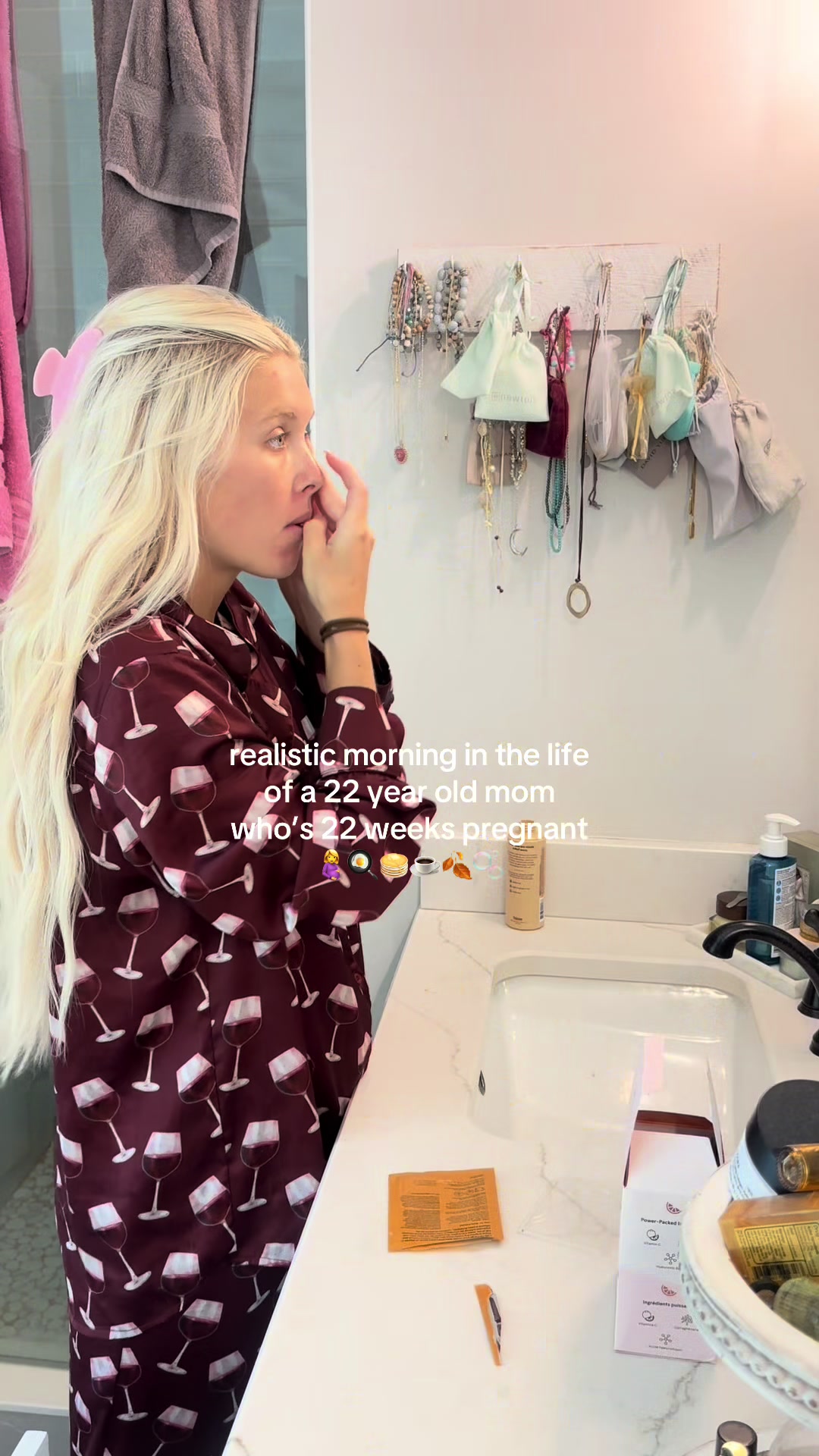 TikTok post by @maddie.newsome for Grace and Stella Russia. Caption reads: Once August hits i’m ready for fall🍂🤪 Use....