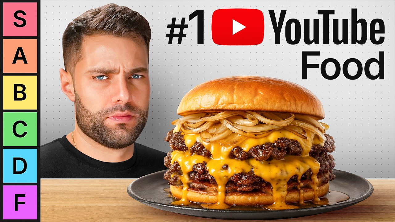 YouTube post by @MaxtheMeatGuy for Dalstrong. Caption reads: I Ranked YouTuber's BEST Recipes.