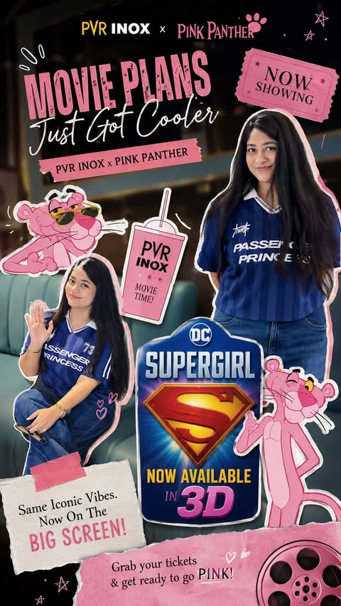 Instagram post by @dr.jigyansa for PVR Cinemas. Caption reads: Superpowers✅ An adorable super-dog named Krypto✅....