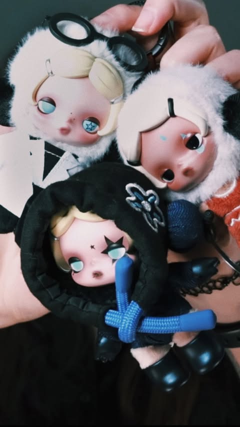 Instagram post by @courtneyquarantine for POP MART. Caption reads: [...] to care, too cold to compromise 💫 AD....