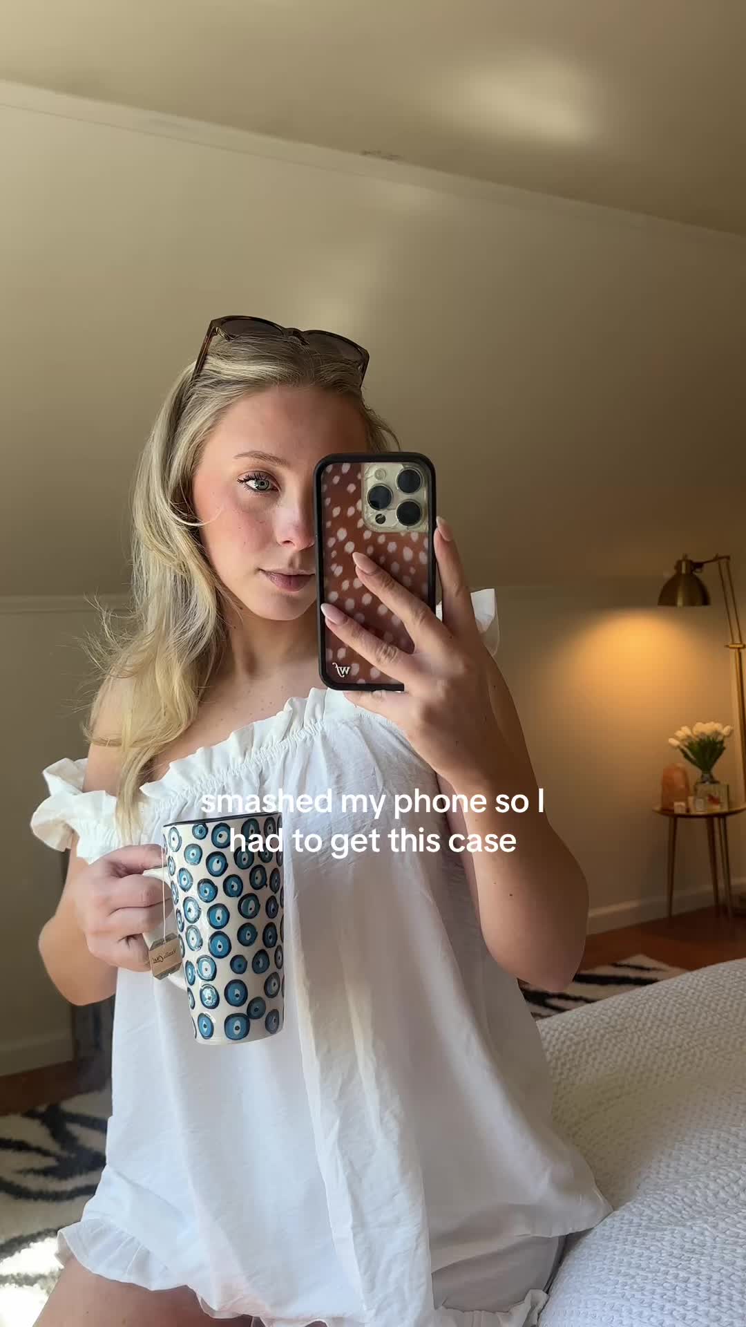 TikTok post by @olivialachance20 for Wildflower Cases. Caption reads: @Wildflower Cases saving the day 🧚🏼‍♀️✨....