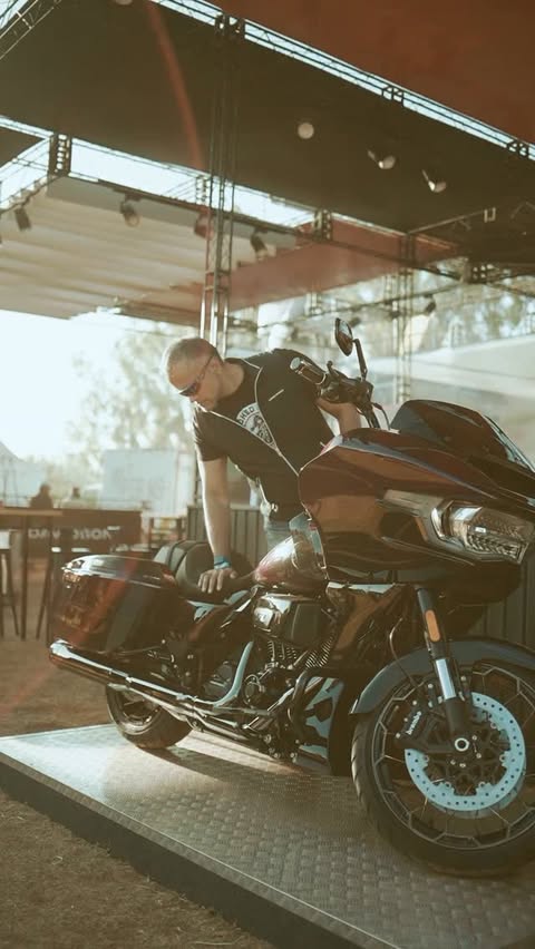 Instagram post by @sameerbelvalkar for Harley-Davidson. Caption reads: [...] it was being at the IBW with....