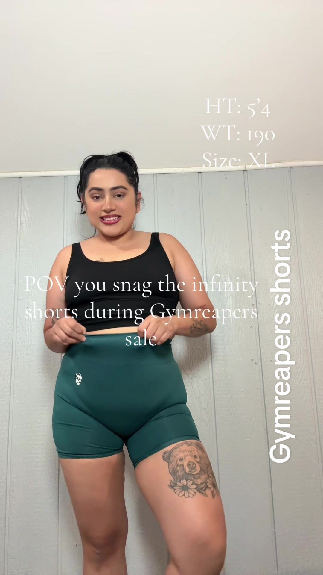 TikTok post by @deniisem for Gymreapers. Caption reads: @Gymreapers #gymreapers #gymtok [...].