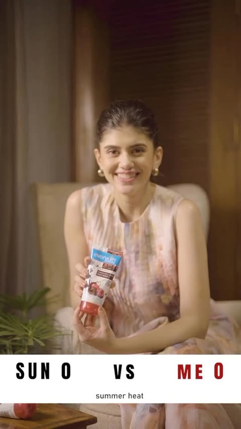 Instagram post by @sanjanasanghi96 for Everyuth Naturals. Caption reads: [...] I switched to the newly launched Everyuth....