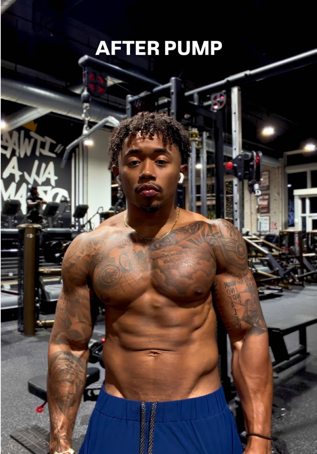 TikTok post by @smoothgioofficial for EHPlabs. Caption reads: I take these supplements to look jacked 💪🏾....