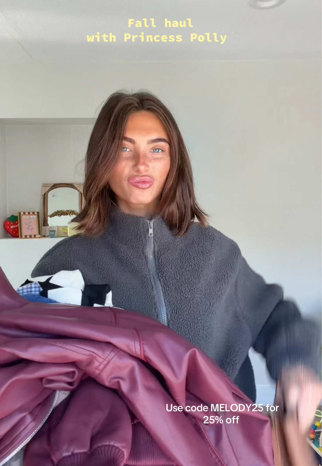 TikTok post by @melodyymiles for Princess Polly. Caption reads: Black Friday @Princess Polly is here! #pp_partner....